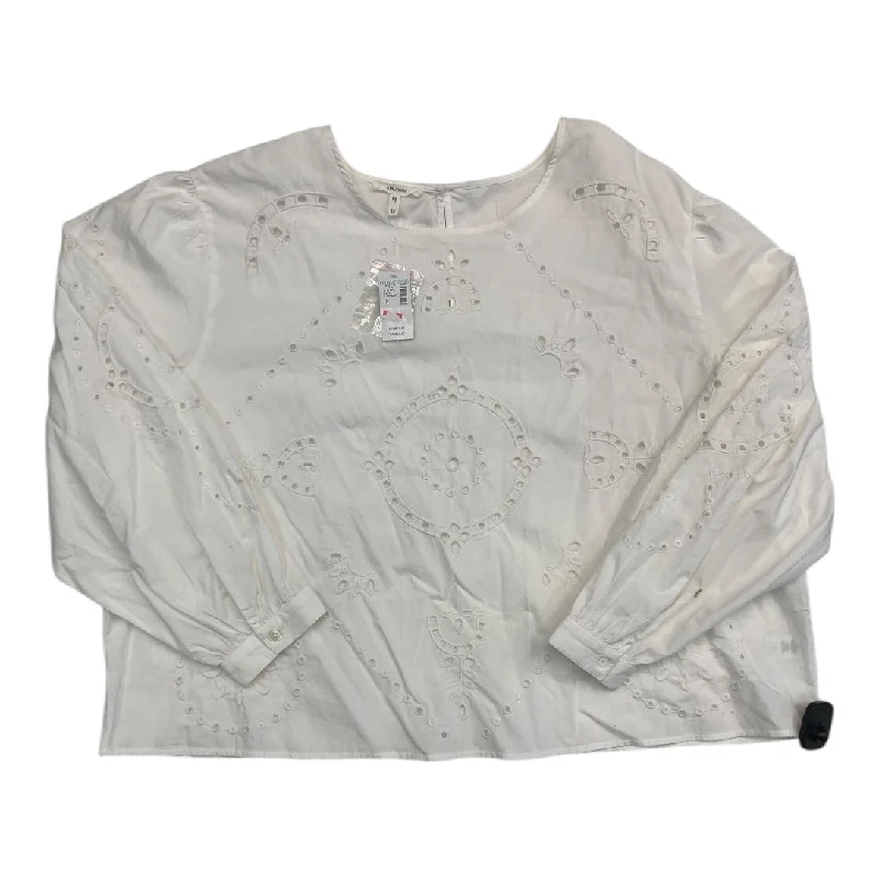 Top Ls By Maurices In White, Size:1X Masculine Men's 