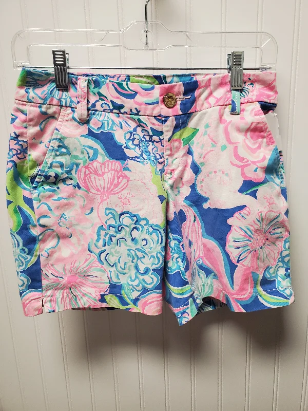 Shorts Designer By Lilly Pulitzer In Blue & Pink, Size: Xs Tailored