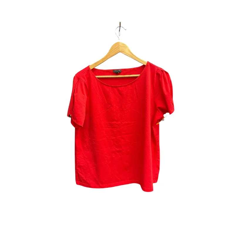 Top Short Sleeve Basic By Ann Taylor In Red, Size: Xl Bold Men's Statement