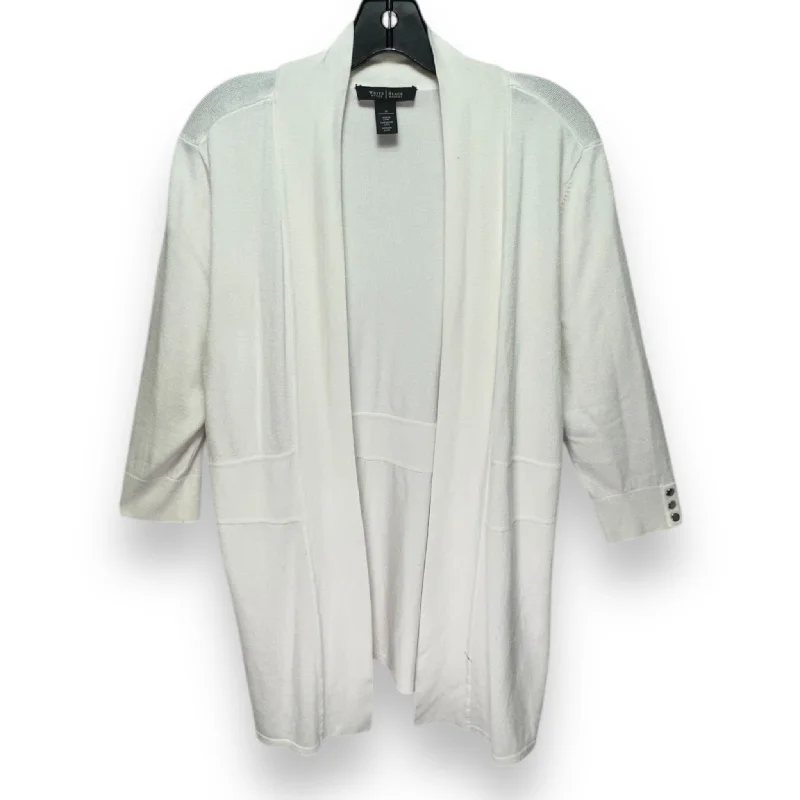 Sweater Cardigan By White House Black Market In White, Size: M Dapper Men's Bow