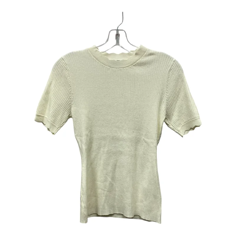 Top Ss By Polygram In Ivory, Size:S Stylish Men's Tropical 