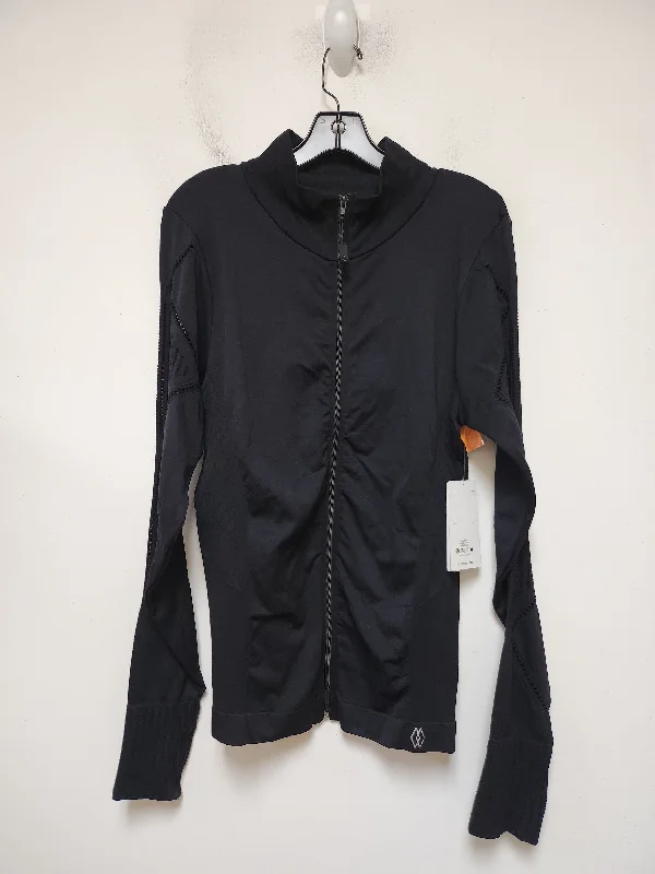 Athletic Jacket By Clothes Mentor In Black, Size: L Unique Men's Upcycled