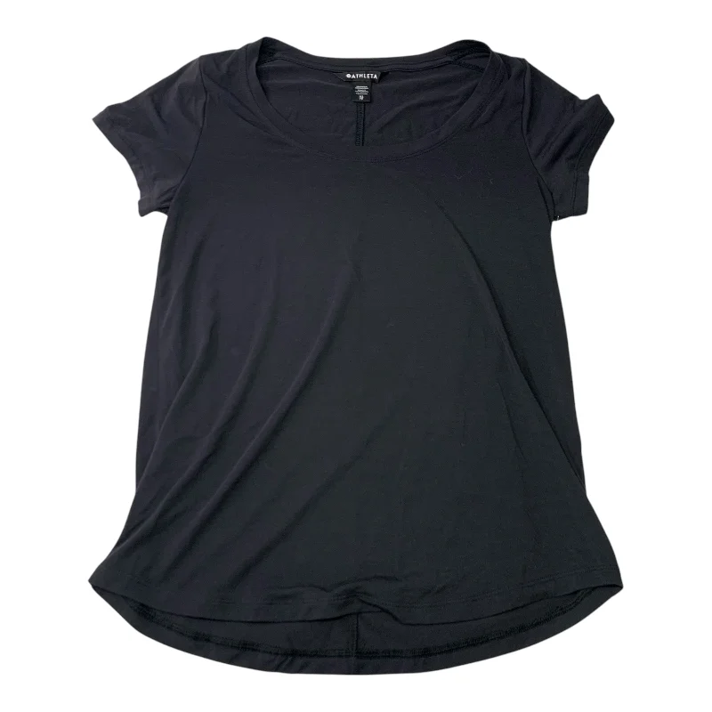 Top Short Sleeve By Athleta In Black, Size: Xs Elegant Men's Cashmere