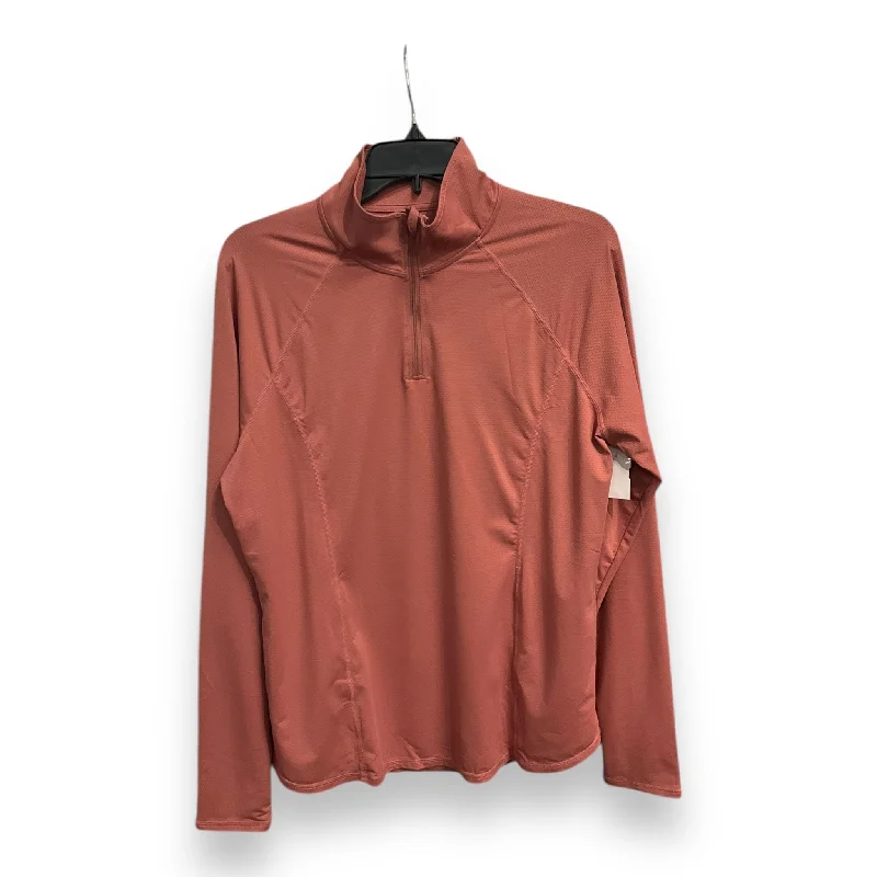 Athletic Top Long Sleeve Collar By Clothes Mentor In Peach, Size: L Earthy Men's Sustainable 
