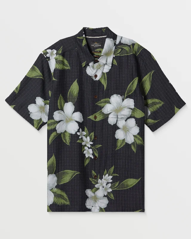 Waterman Outer Reef Shirt - Black Casual Men's Japanese 