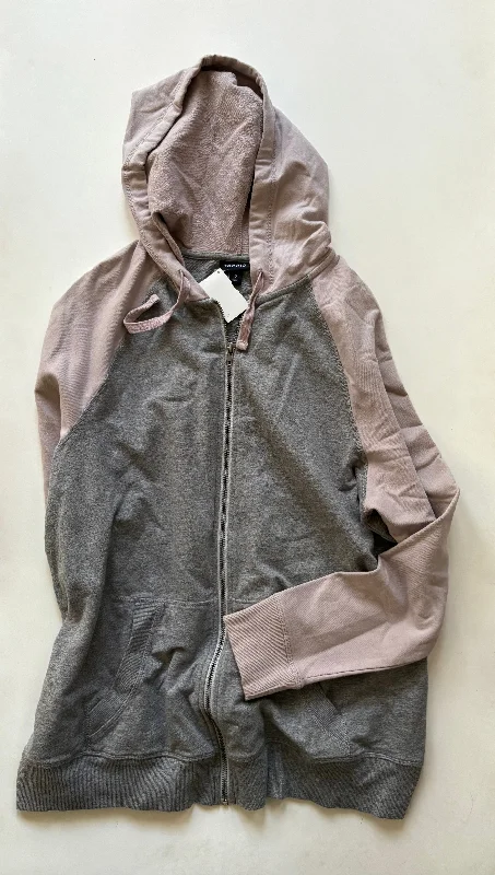 Athletic Jacket By Torrid In Grey, Size: Xl Polished Men's Satin