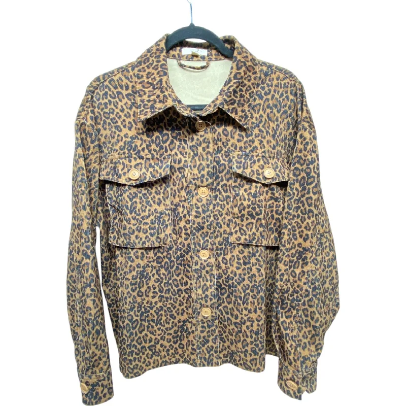 Jacket Denim By Easel In Animal Print, Size: Xl Confident Men's Power