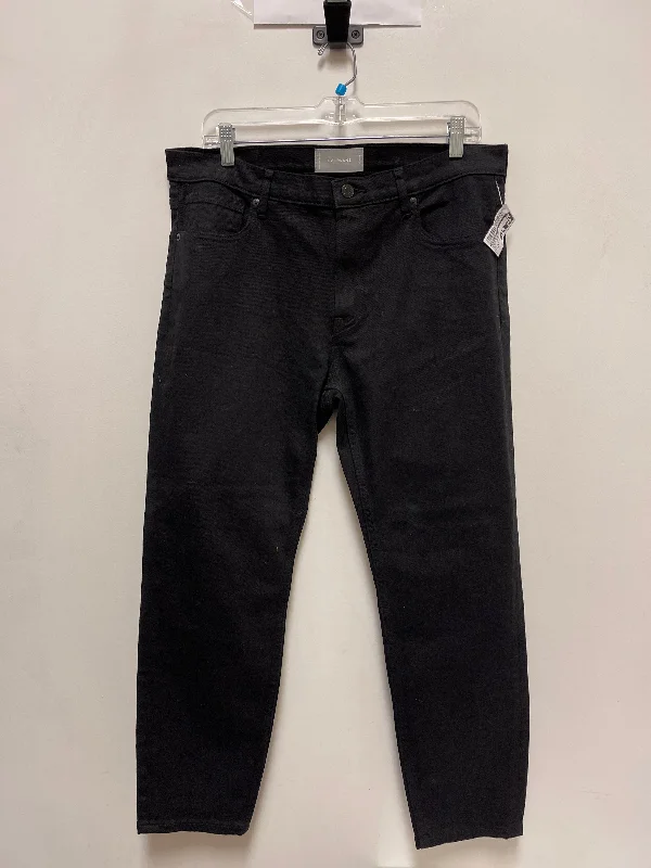 Jeans Straight By Everlane In Black Denim, Size: 14 Polished Men's Silk