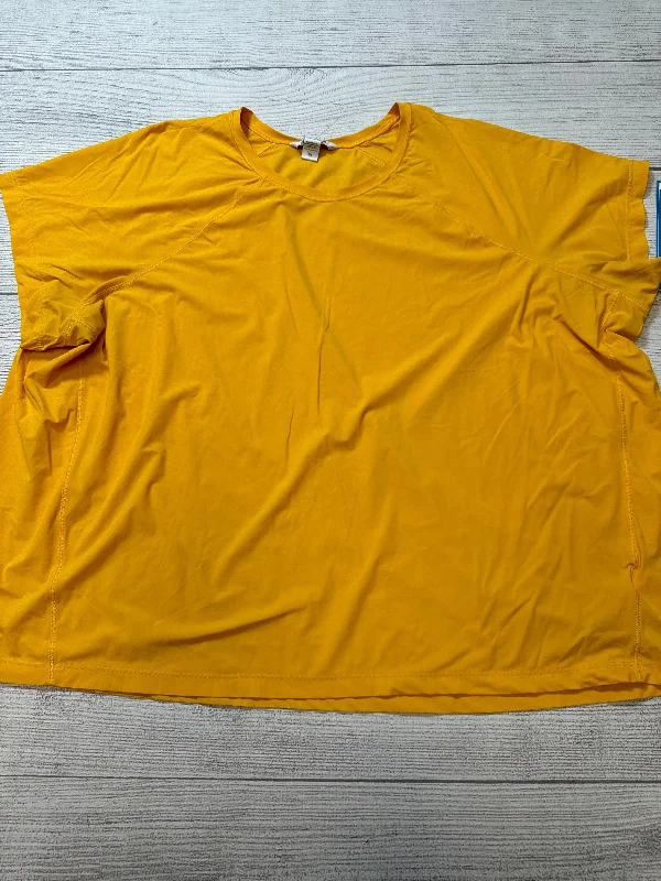 Athletic Top Short Sleeve By Athleta In Yellow, Size: 3x Classic Men's Pin