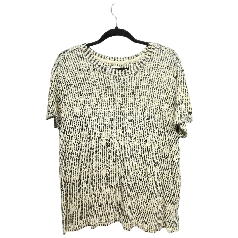 Top Short Sleeve By We The Free In Blue & Cream, Size: S Refined Men's Velvet