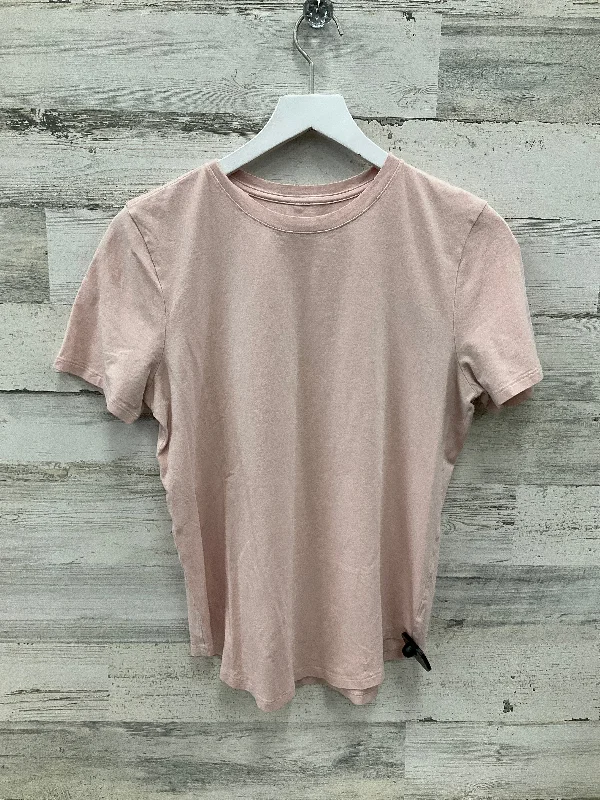 Athletic Top Short Sleeve By Lululemon In Pink, Size: S Edgy Men's Punk