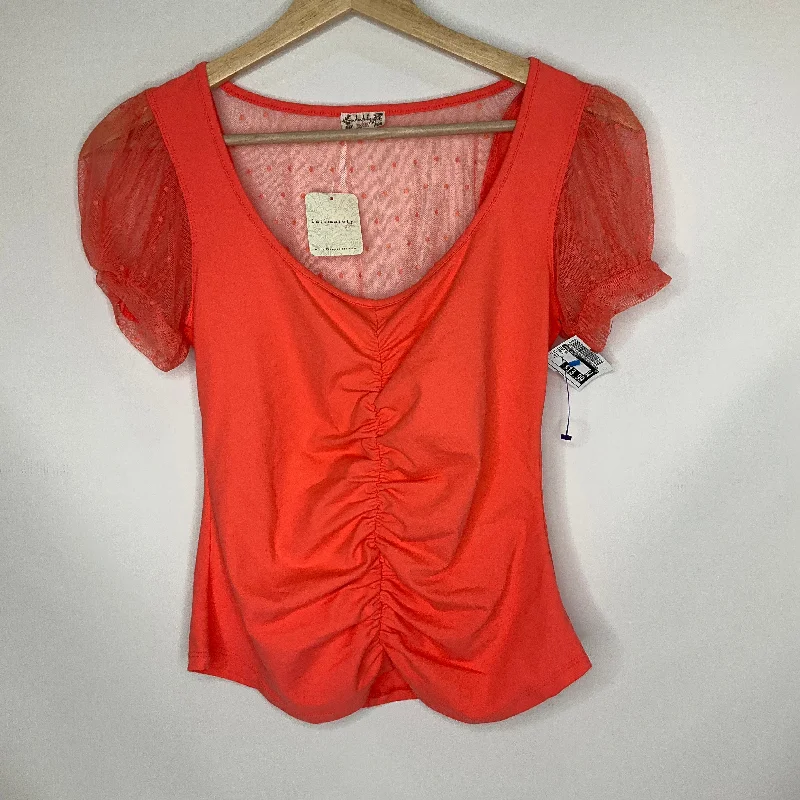 Peach Top Short Sleeve Free People, Size S Hip Men's Retro