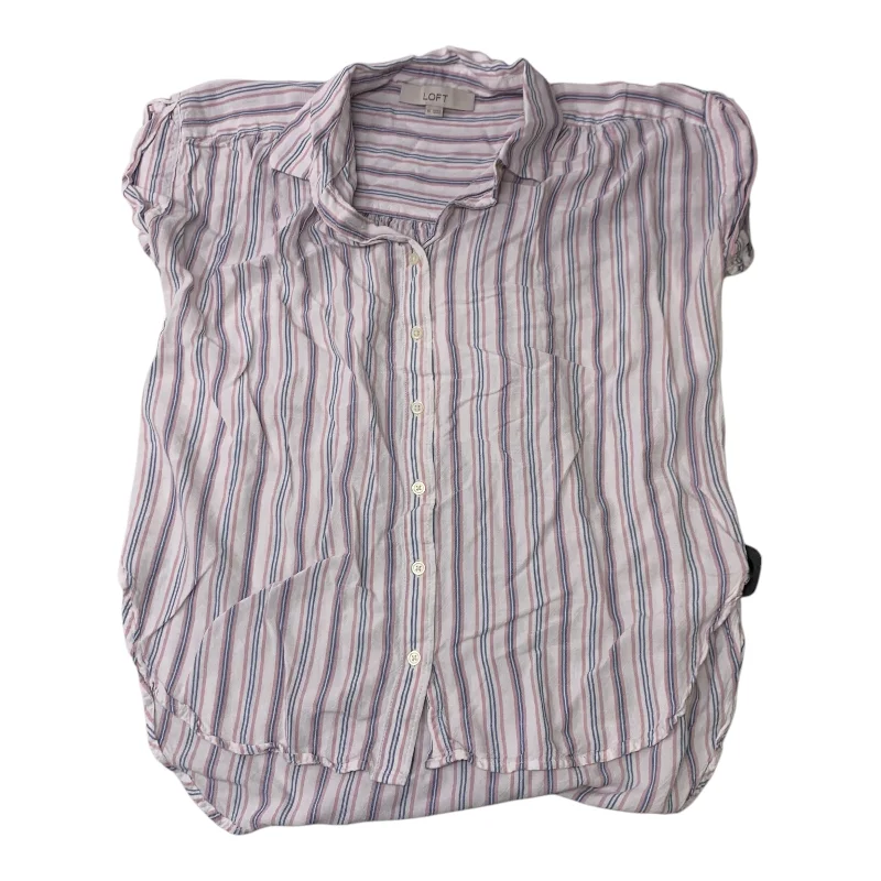 Top Short Sleeve By Loft In Blue & Pink, Size: Xs Confident Men's Power
