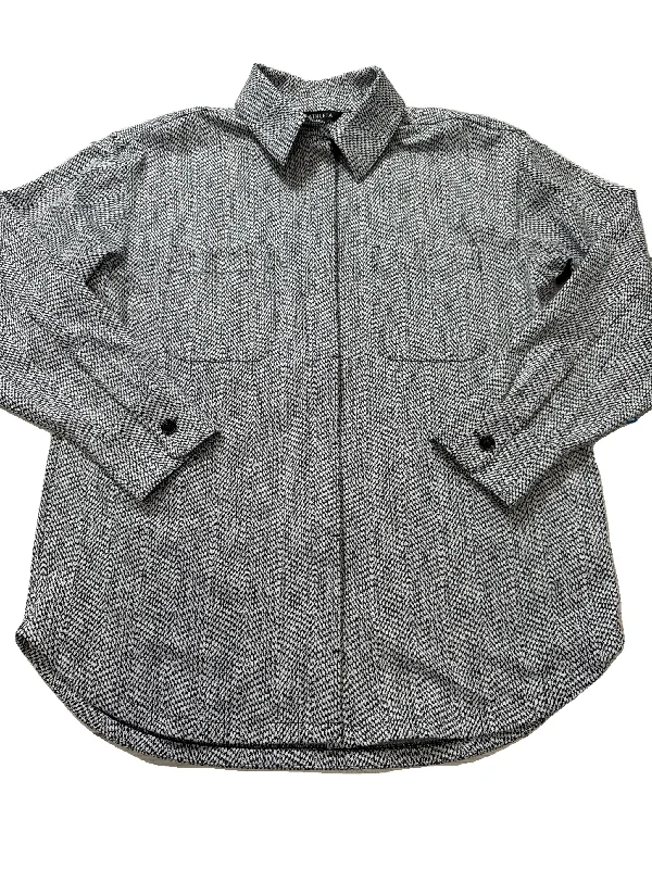 Athletic Jacket By Athleta In Black & White, Size: M Relaxed Men's Beach