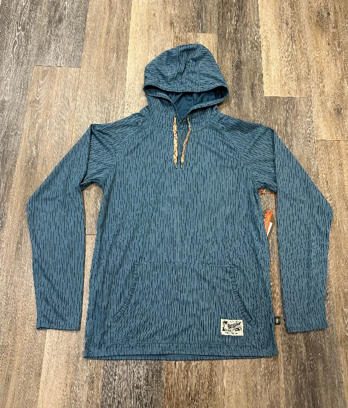 Athletic Top Long Sleeve Hoodie By Howler In Blue, Size: M Refined Men's Velvet