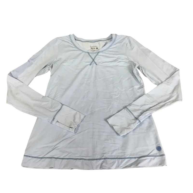 Athletic Top Long Sleeve Crewneck By Lilly Pulitzer In Blue, Size: S Casual Men's Loose Athletic Top Long Sleeve Crewneck By Lilly Pulitzer In Blue, Size: S Casual Men's Loose
