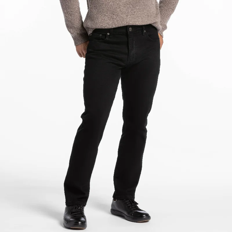 Classic Black Bull Denim Jeans Beach