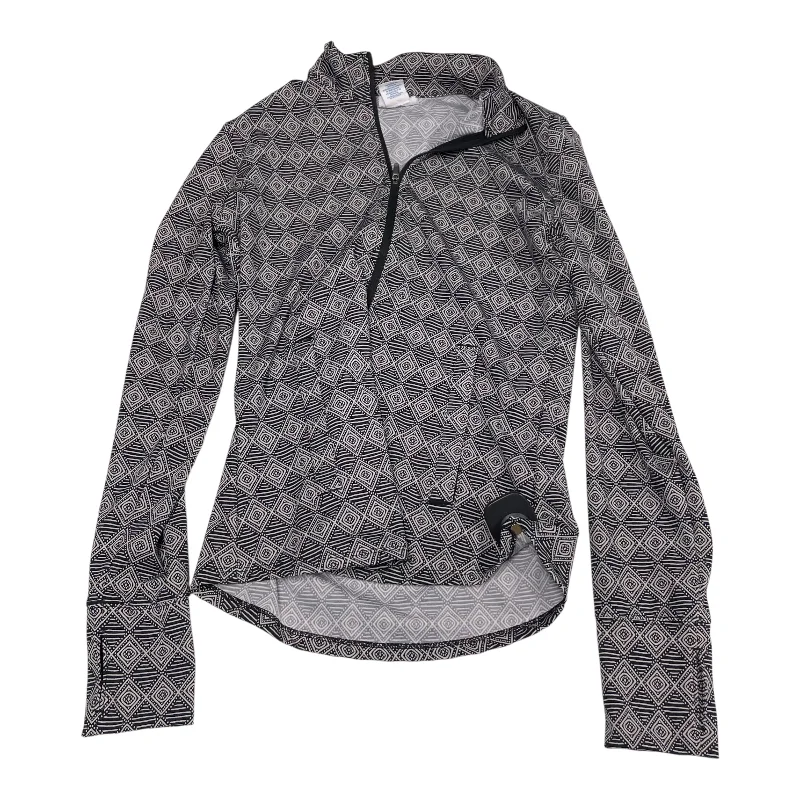 Athletic Jacket By Sigrid Olsen In Black & White, Size: S Trendy Men's Scandinavian