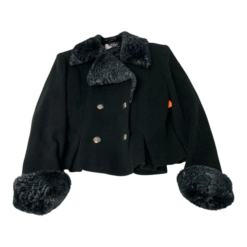 Coat Wool By Moda Anna In Black, Size: Xs Tough Men's Military