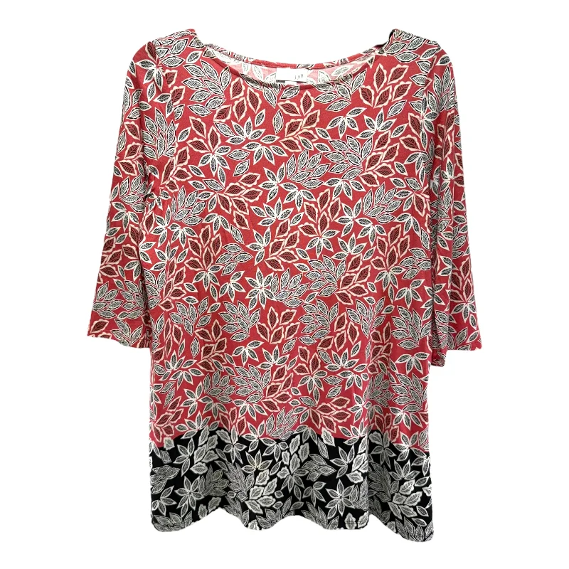 Top Long Sleeve By J. Jill In Multi-colored, Size: Petite  M Laid