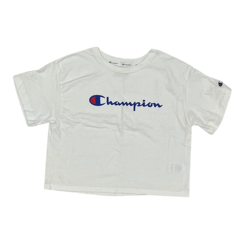 Athletic Top Ss By Champion In White, Size:Xs Bohemian Men's Free