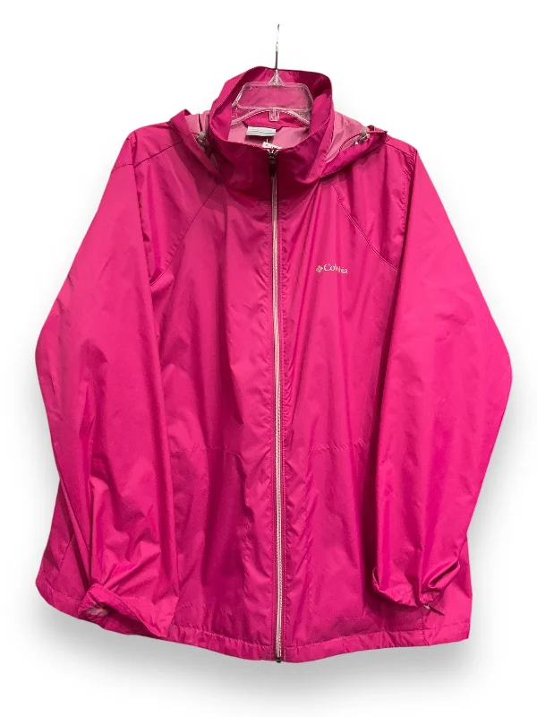 Jacket Windbreaker By Columbia In Pink, Size: 2x Relaxed Men's Australian 