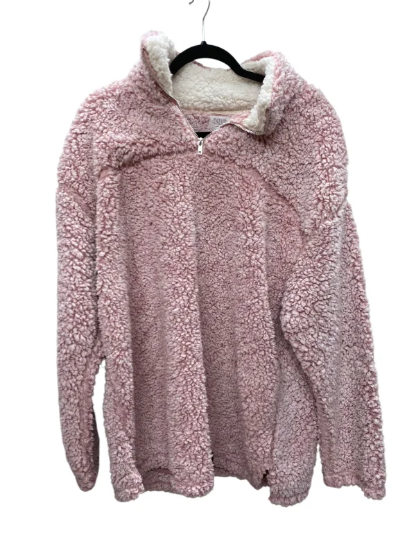 Jacket Faux Fur & Sherpa By Clothes Mentor In Pink, Size: 2x Dapper Men's 1920S