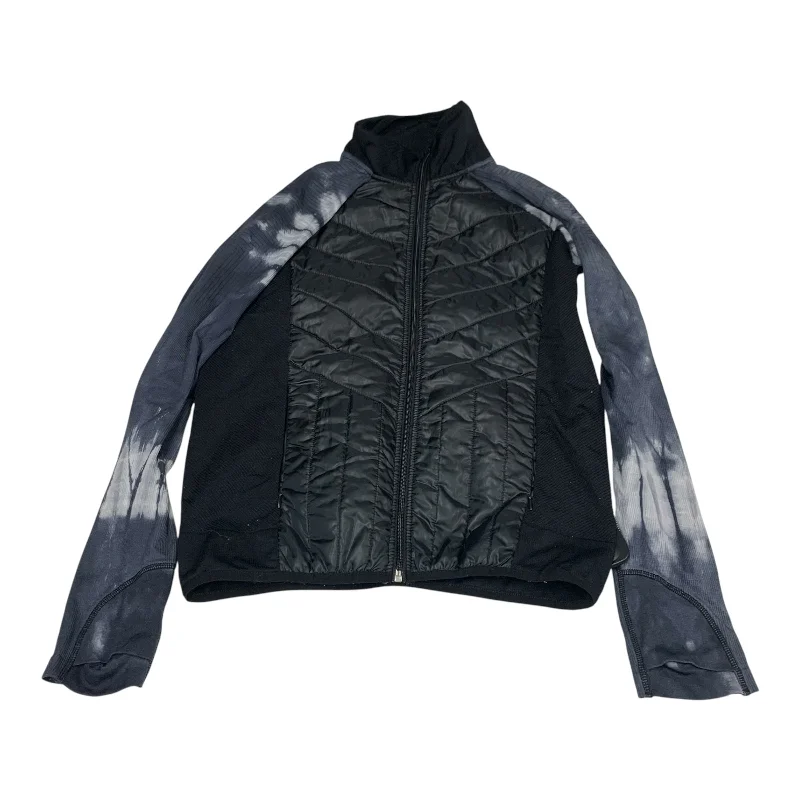 Athletic Jacket By Zella In Black & Grey, Size: M Street