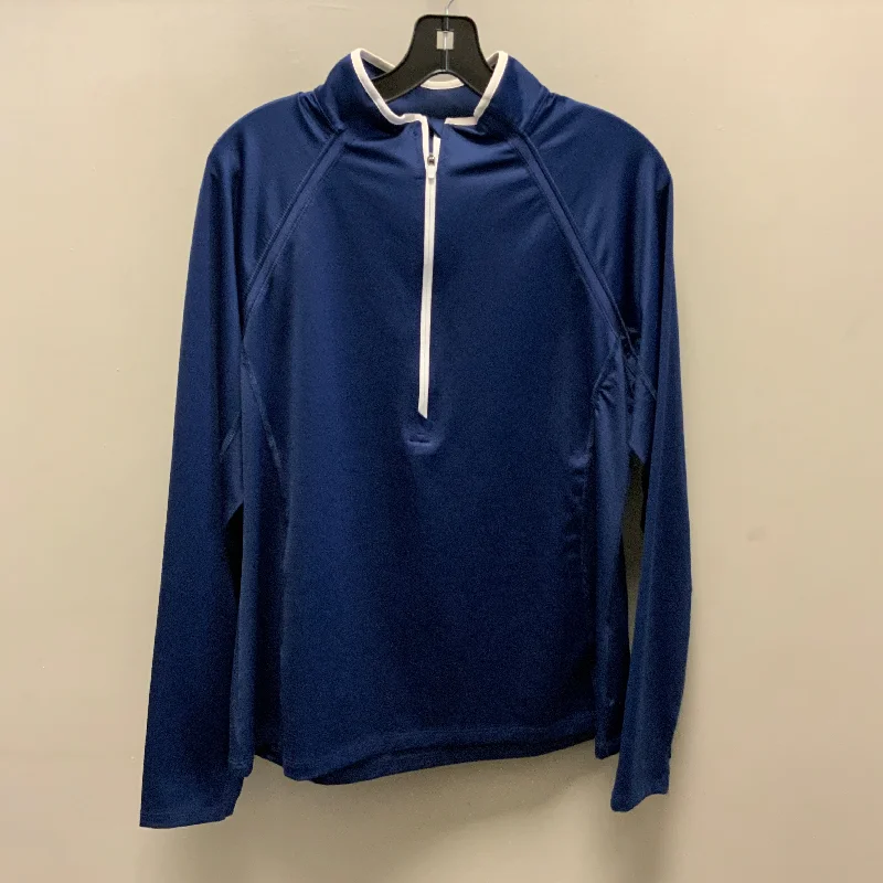 Athletic Top Long Sleeve Collar By Vineyard Vines In Blue, Size: L Casual Men's Short