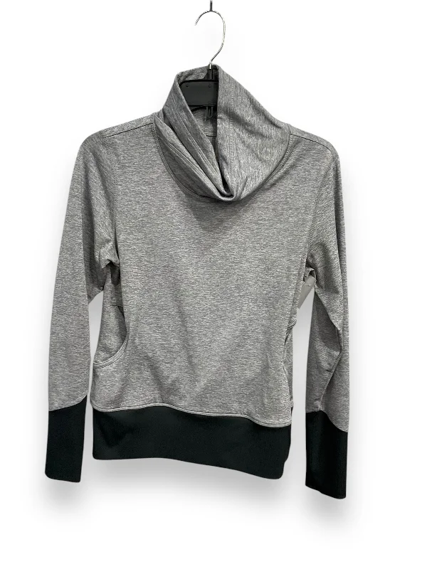 Athletic Top Long Sleeve Collar By Lucy In Grey, Size: S Casual Men's Short