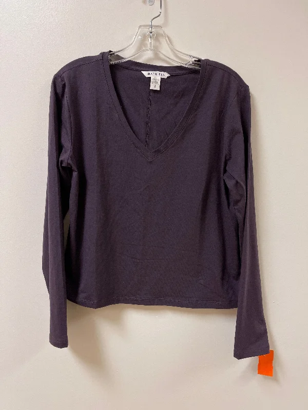 Athletic Top Long Sleeve Crewneck By Athleta In Purple, Size: S Dapper Men's 1920S