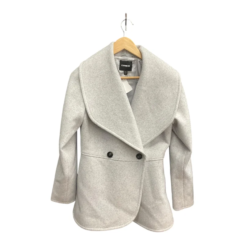Coat Peacoat By Express In Grey, Size: S Cool Men's Skate