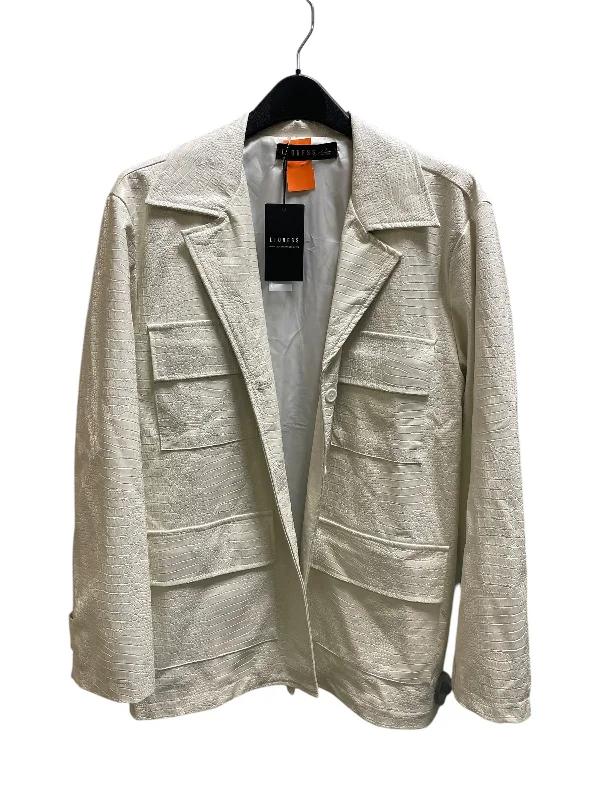 Coat Other By Clothes Mentor In White, Size: S Cozy Men's Sherpa