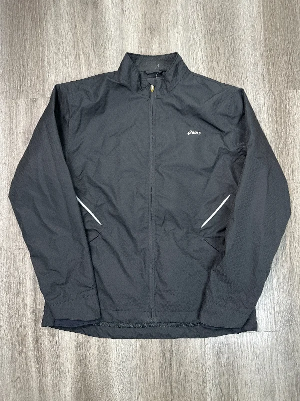 Athletic Jacket By Asics In Black, Size: M Bold Men's Statement