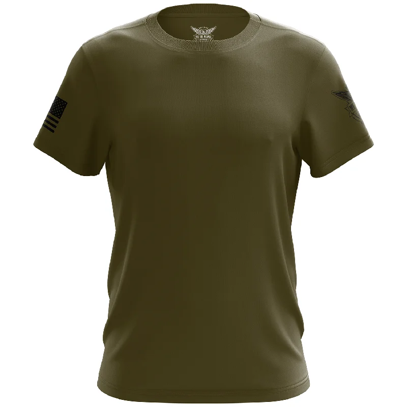 Basic - Olive + Black Short Sleeve Shirt Trendy Men's Scandinavian