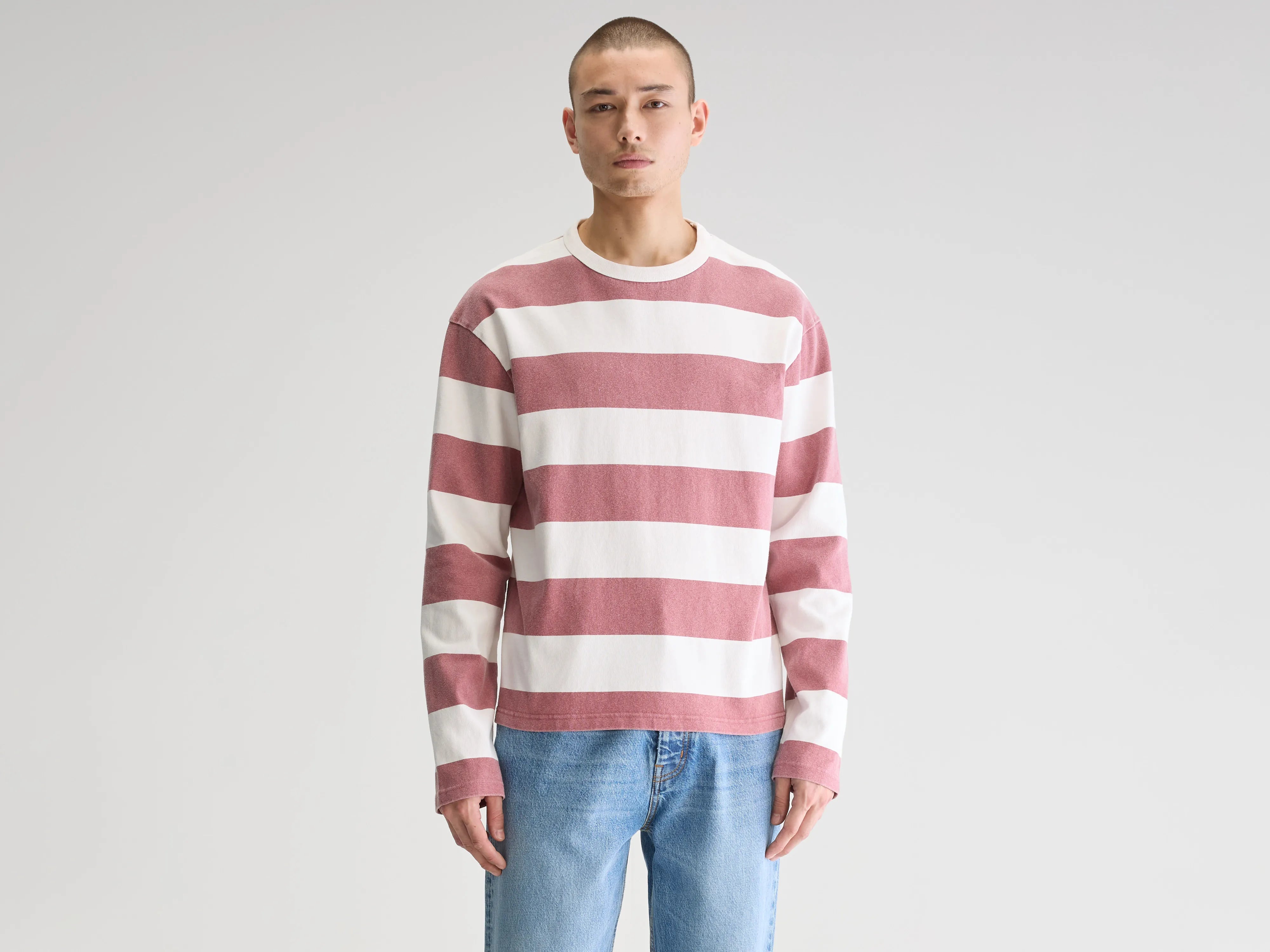 Fuller long-sleeve t-shirt (251 / M / STRIPE B) Bohemian Men's Free