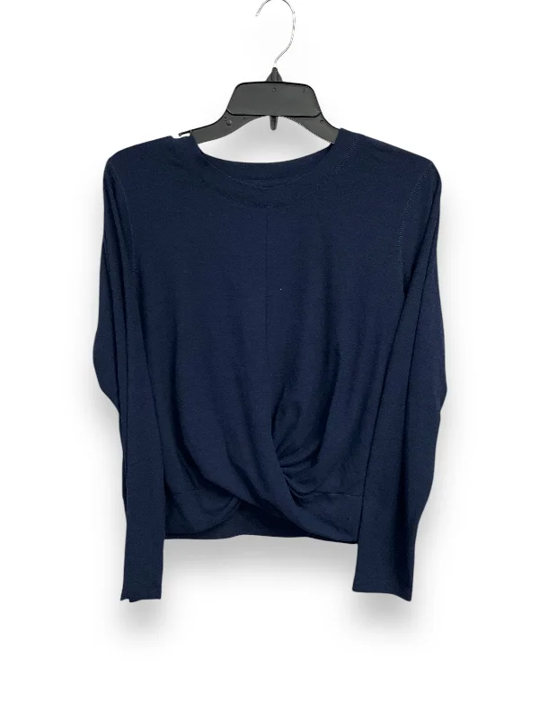 Athletic Top Long Sleeve Crewneck By Old Navy In Navy, Size: L Traditional Men's Wool
