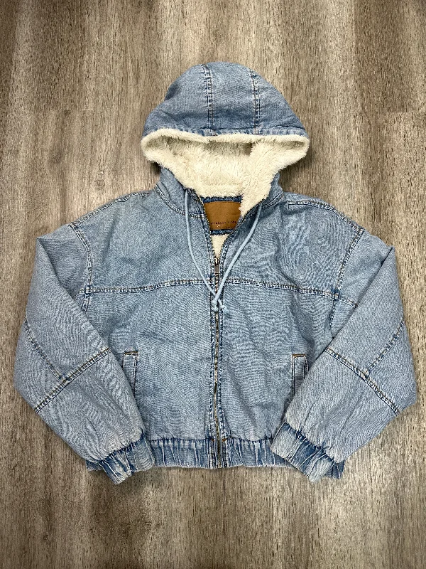 Jacket Faux Fur & Sherpa By American Eagle In Blue, Size: M Dynamic Men's Glow