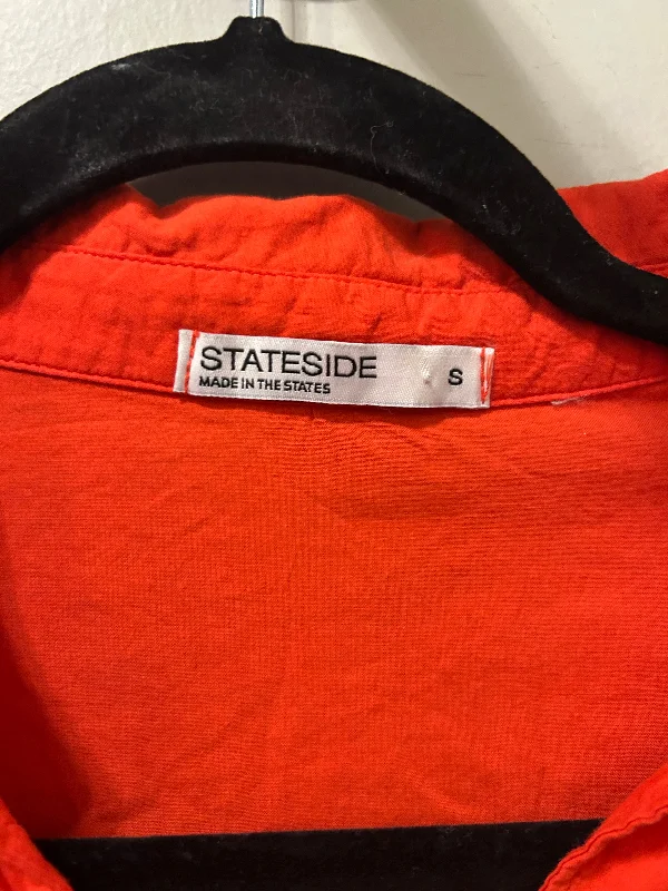 Top Short Sleeve By Stateside In Orange, Size: S Unique Men's Patch