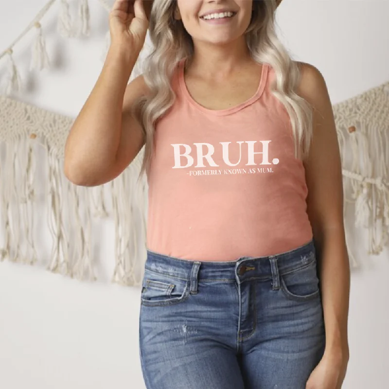 Bruh- Formerly Known As Mum Tank Stylish Men's Tropical 