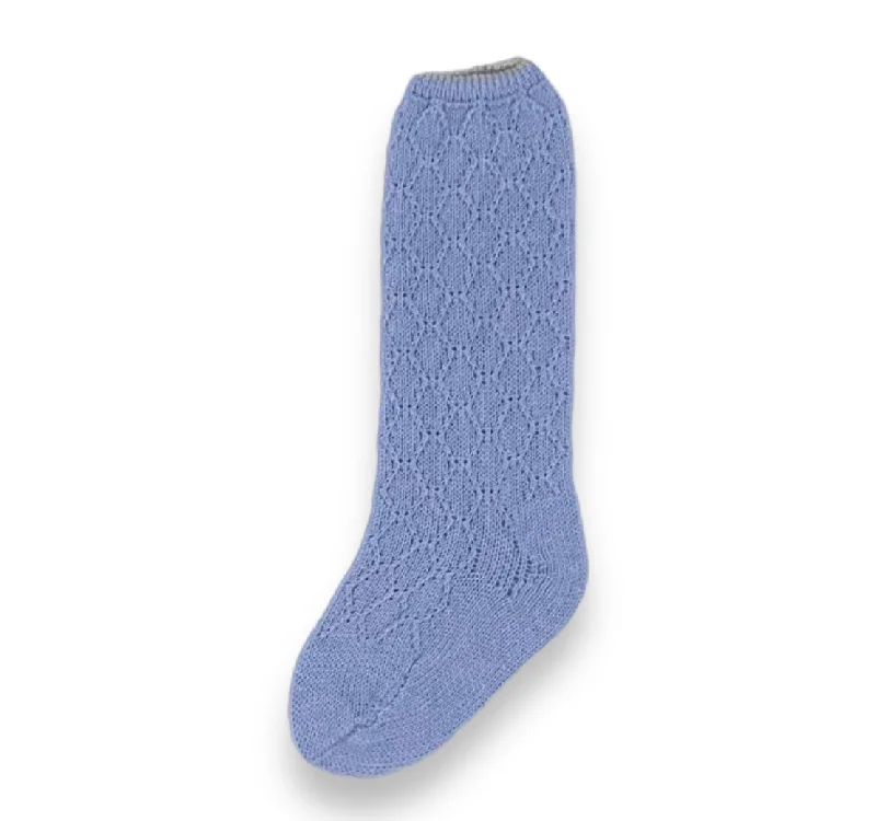 Boys Blue and Cream Sock Practical Men's Multi