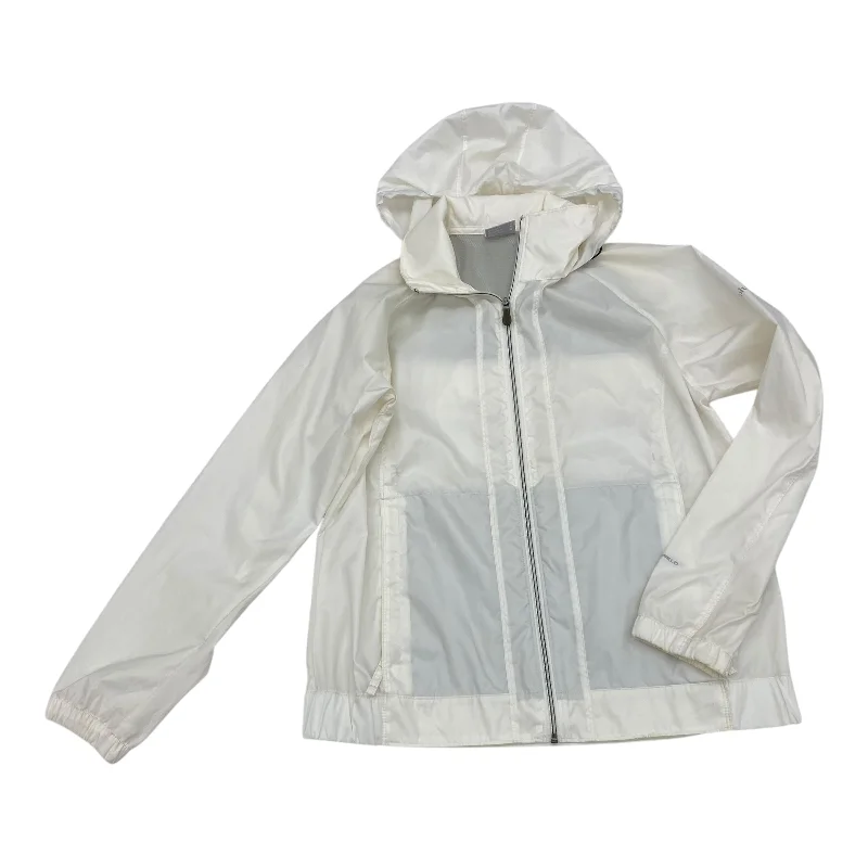 Athletic Jacket By Columbia In Cream, Size:M Athletic Men's High