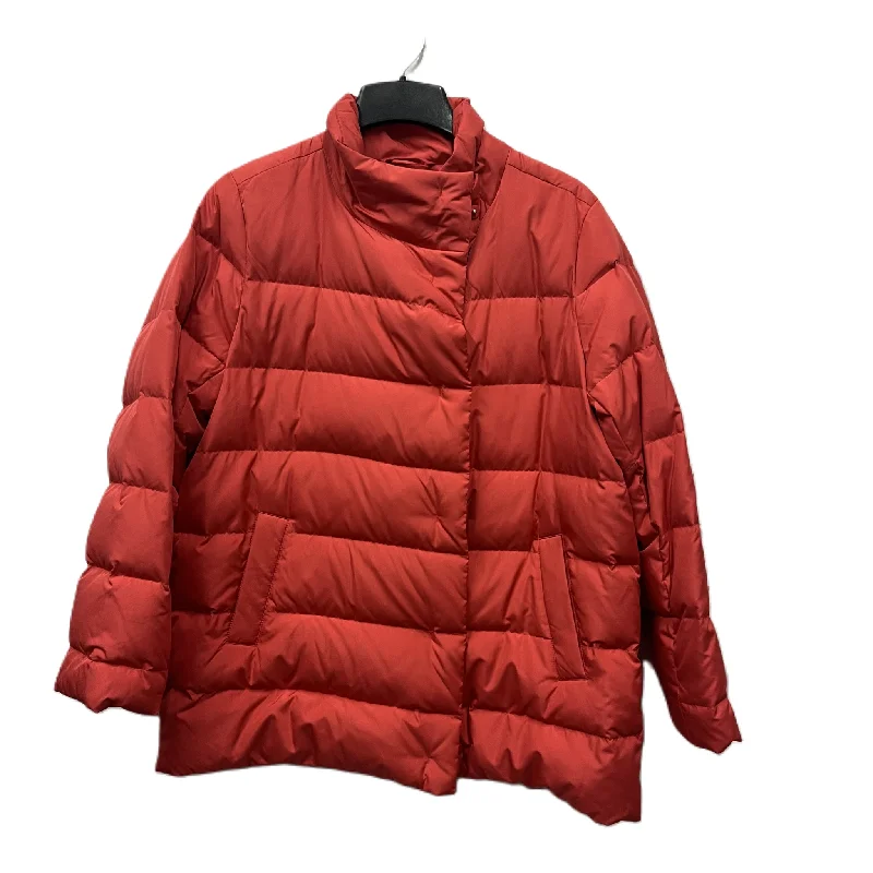 Coat Puffer & Quilted By J. Jill In Orange, Size: L Monochromatic All