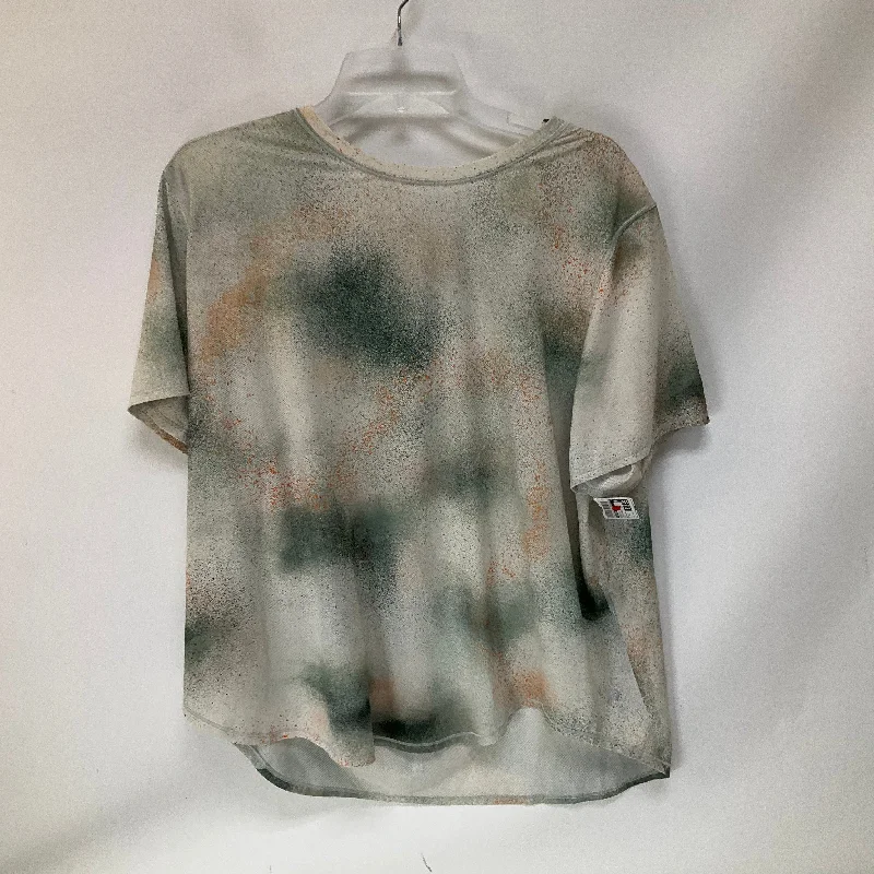 Athletic Top Short Sleeve By Lululemon In Green & Orange, Size: 14 Dynamic Men's Moto