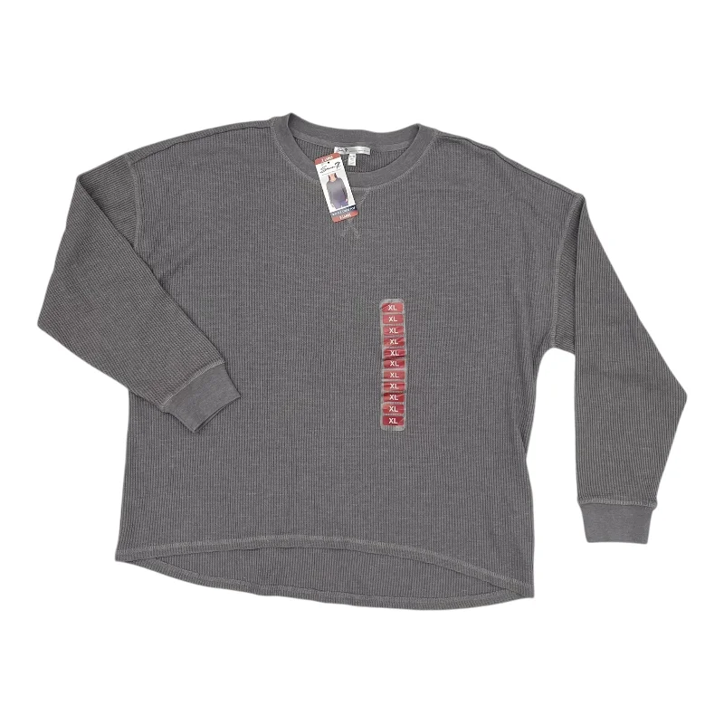 Top Ls By Seven 7 In Grey, Size:Xl Sharp Men's Italian