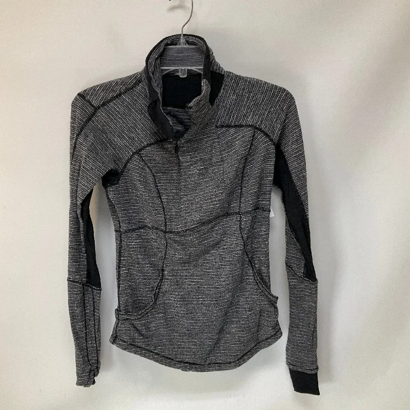 Athletic Top Long Sleeve Collar By Lululemon In Grey, Size: 4 Tough Men's Military