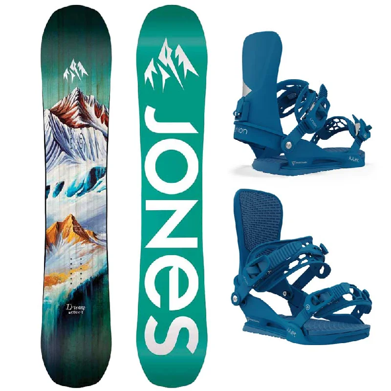 Jones Dream Weaver Women's Snowboard + Union Juliet Bindings Medium Package 2024 Trendy Men's Bucket