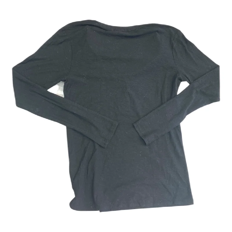 Top Ls By James Perse In Black, Size:2 Modern Men's 