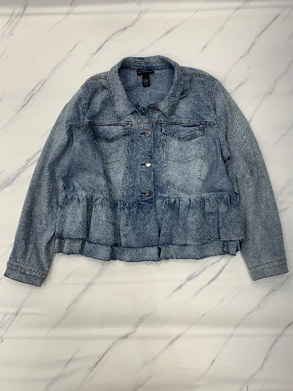 Jacket Denim By Lane Bryant In Blue Denim, Size: 3x Refined Men's Velvet
