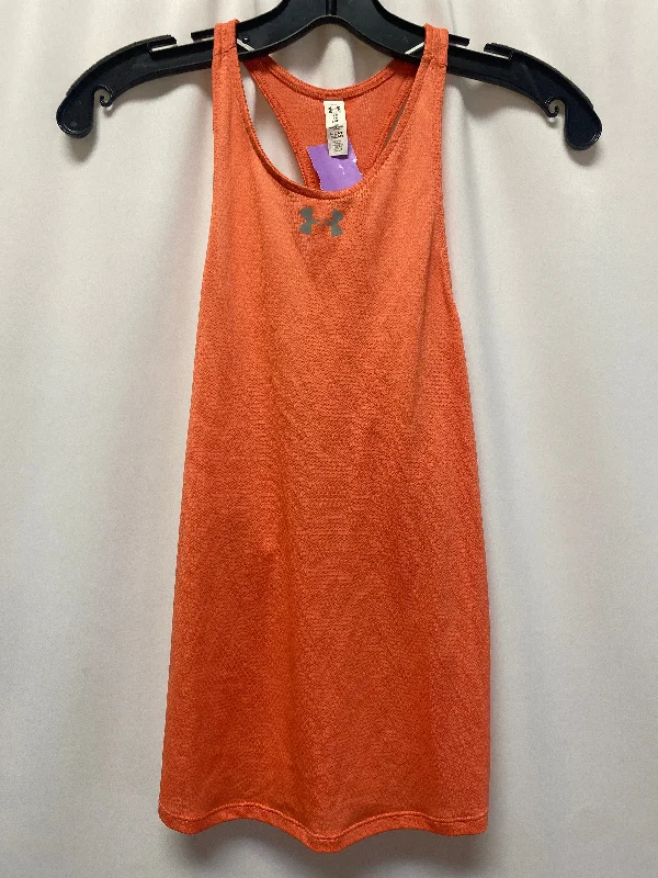 Orange Athletic Tank Top Under Armour, Size Xs Confident Men's High